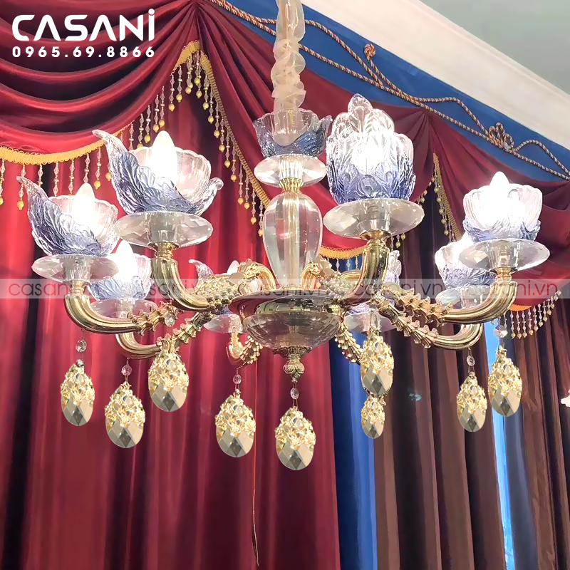 Đèn Chùm Pha Lê CCP-2114-8 cao cấp giá rẻ