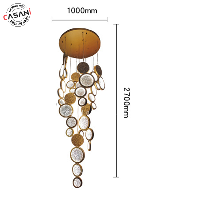 Đèn Chùm Serip Đồng CDS-1716
