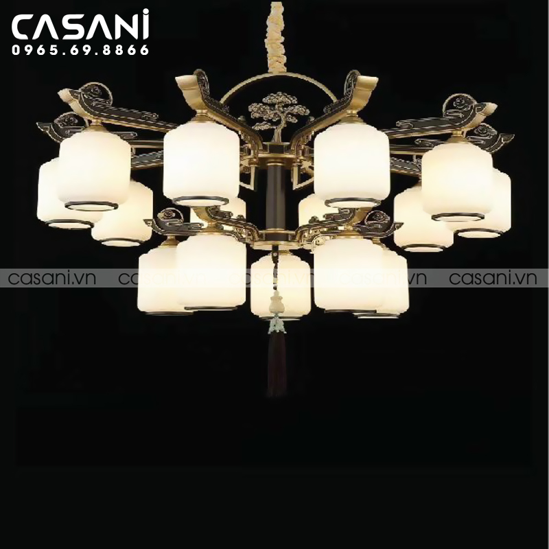 Đèn chùm giá rẻ Casani cùng cách chọn lựa mẫu thiết kế đèn này.
