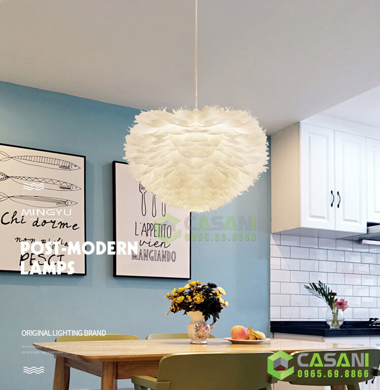 Đèn thả trần - Sự lựa chọn tuyệt hảo cho phòng khách chật hẹp