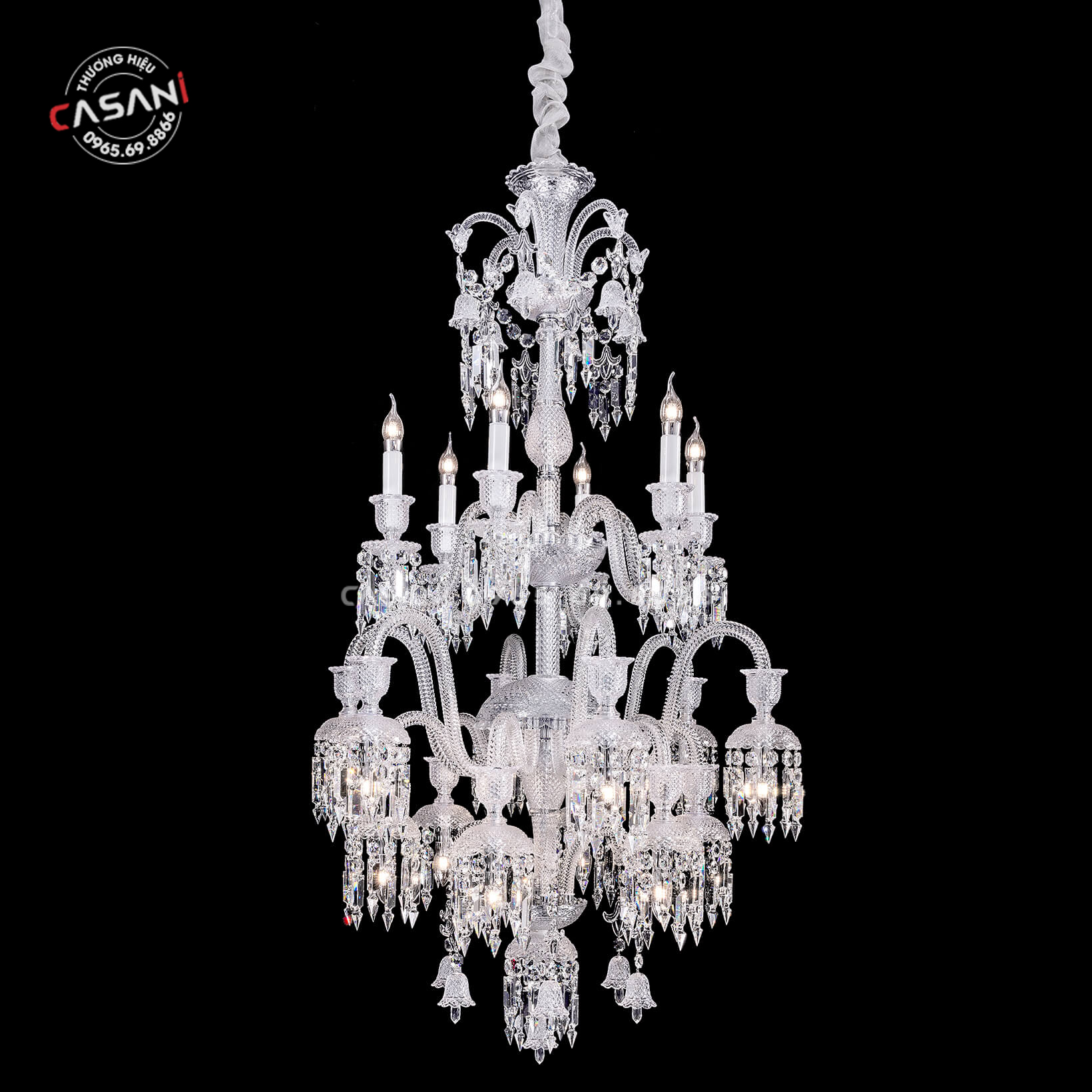 Đèn Chùm Pha Lê Cao Cấp CCP 10015-18