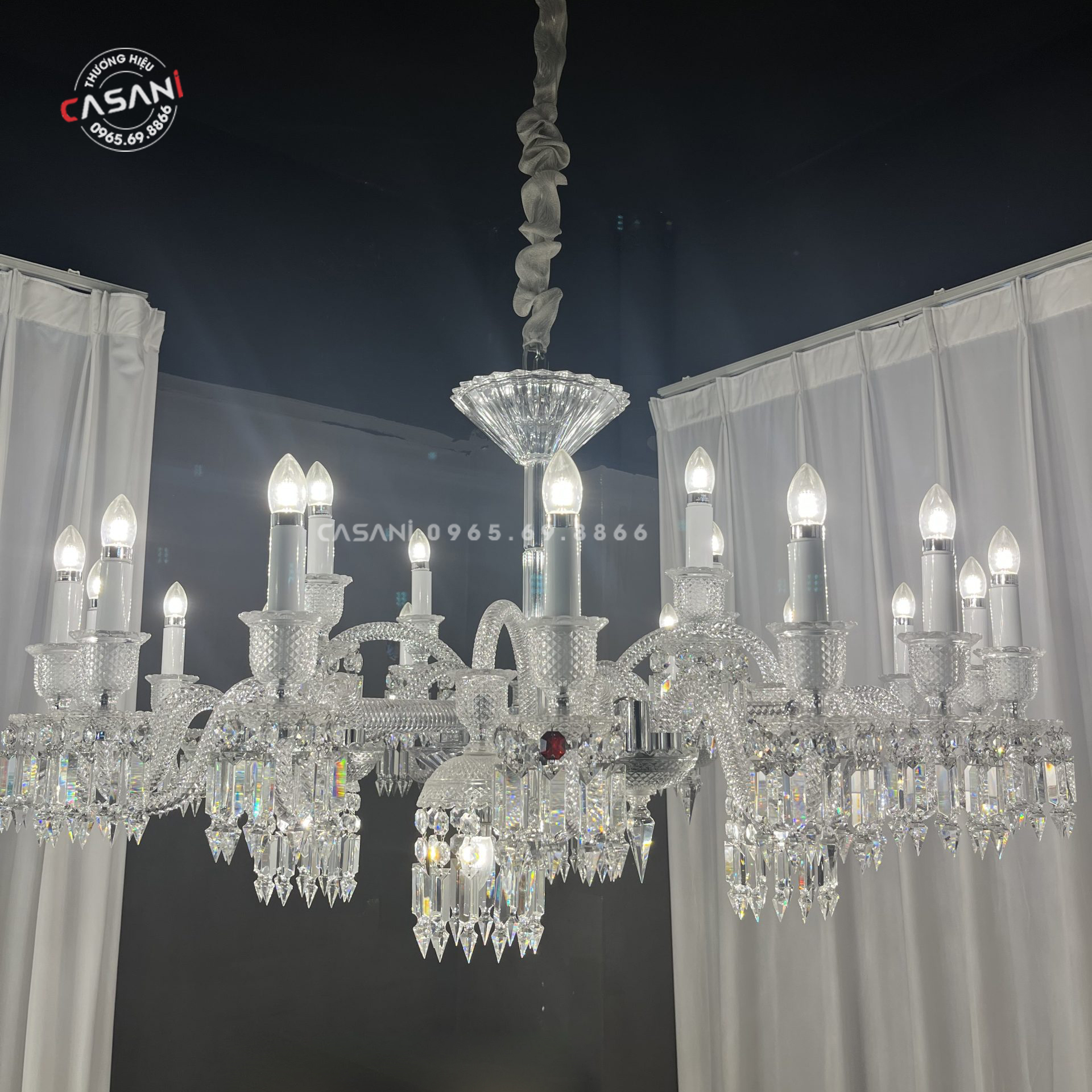 Đèn Chùm Pha Lê Cao Cấp CCP 10022-18