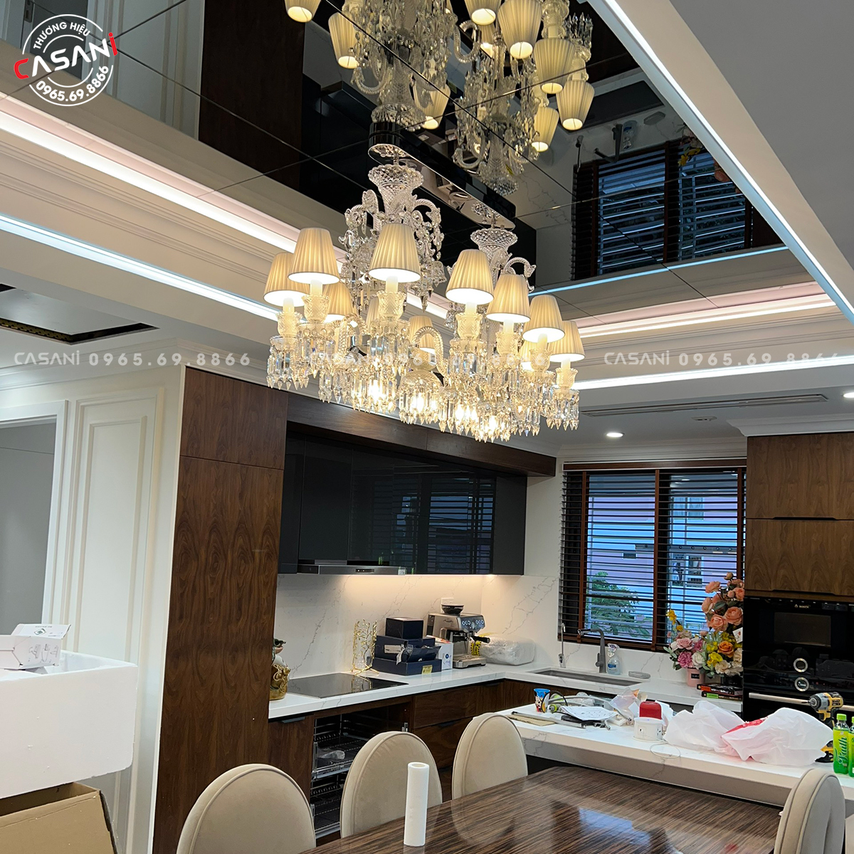 Đèn Chùm Pha Lê Cao Cấp CCP 10023-12