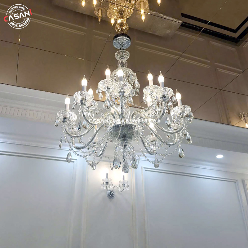 Đèn Chùm Pha Lê Phòng Khách CCP-9108-15