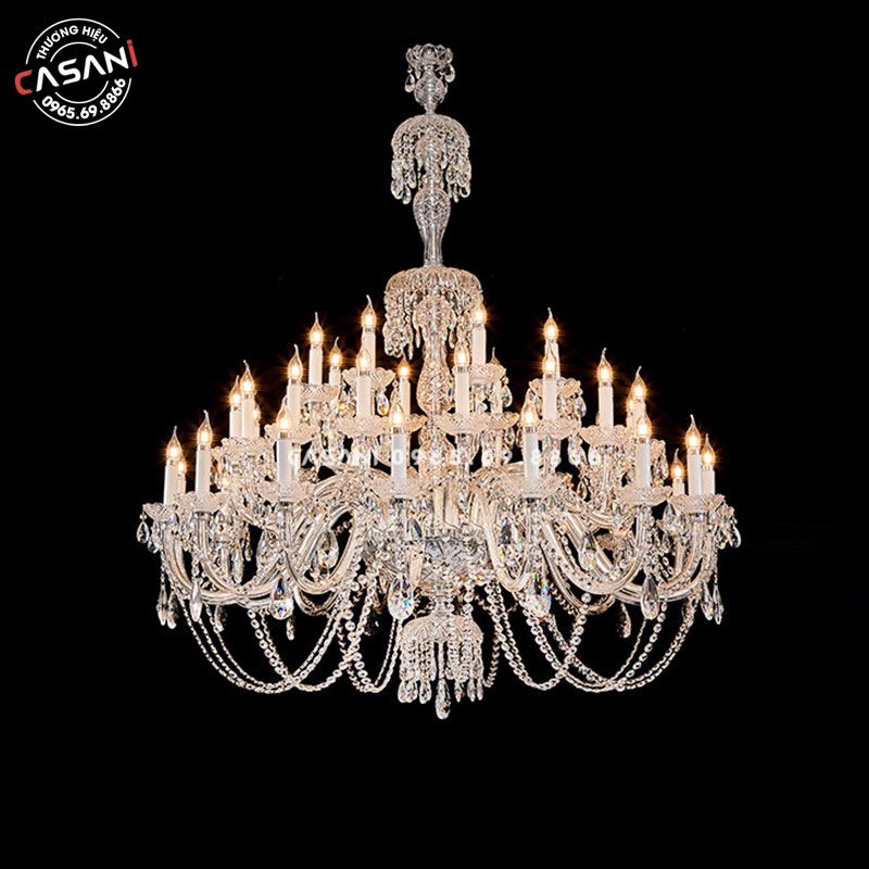 Đèn Chùm Pha Lê Phòng Khách CCP-9108-15