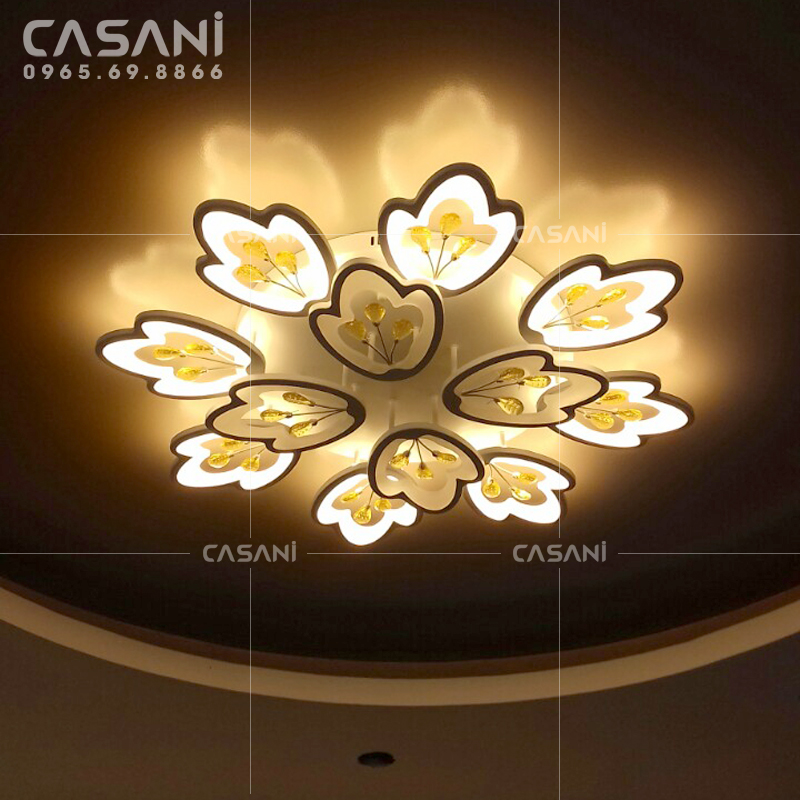 đèn mâm led hiện đại