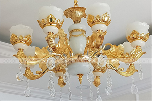 Top 4 loại đèn chùm trang trí giá rẻ, đẹp và hiện đại nhất cho phòng khách