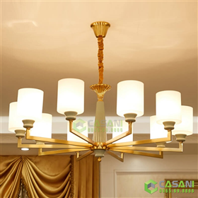 Đèn Chùm Mạ Đồng CCMD-7182-8